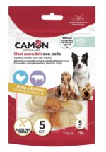Knotted rawhide bone with chicken AB250