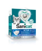 Sanicat Active White – Fragrance-Free Clumping Cat Litter with Active Oxygen – 10L
